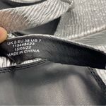 Topshop high platform silver metallic ankle strap sandals women Size 7 Photo 10