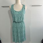 Kaileigh Size M Green Floral Tasha Knit Dress Casual Stretch Beach Coastal Comfy Photo 2