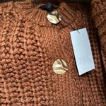 ZARA  CHUNKY Brown Knit Cardigan Photo 4