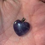 Amethyst Heart Pendant set in Sterling Silver Purple Photo 1