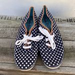 Keds  Champion navy white polka dot lace up sneakers Photo 2