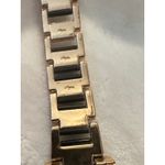 Gold Tone and Black Bracelet Women's Fashion Watch‎ Stainless Steel Back Photo 1