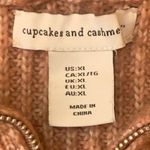 Cupcakes and Cashmere  sweater Size XL pink mauve quarter zip knit wide col… Photo 1