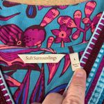 Soft Surroundings  Floral Embroidered Sleeveless V-Neck Top Purple Photo 3