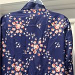 Morgan Lane NWT Floral Navy Kimono Robe Size S/M Satin Cottagecore Dressing Gown Photo 7