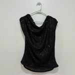 Grace Karin  black sequin blouse  Size large  Photo 2