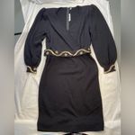 St. John Vintage St. Johns Santana Knit Dress. Beaded Belt and cuffs, Size 14 Photo 1