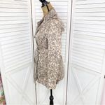 Anthropologie Daughters of the Liberation Subtle Survival Animal Print Trench Coat Taupe 2 Photo 1