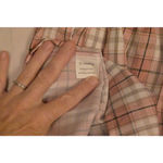 O. Vianca Women's  Pink Plaid Pleated Mini Skirt S Photo 3