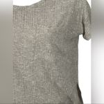 American Eagle Ribbed Oversized Tan Boxy Pocket T-Shirt Size Small Photo 2