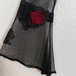 Victoria's Secret  Vintage Y2K Black Sheer Mesh Robe Romantic Goth Size M/L Photo 4