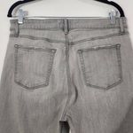  Gray Jeans Size 12 Loft The Girlfriend Gray Distressed Jeans Photo 5
