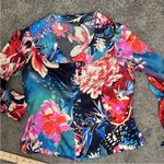 Doncaster  Silk Floral Blouse Size 6 Photo 5