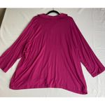 Liz Claiborne Vintage  Womens 3X‎ Lavender Purple Henley Pullover Top Shirt Boho Photo 1