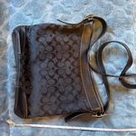 Coach  Black Monogram Shoulder Bag Photo 1