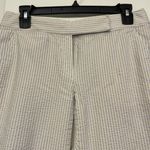 Elie Tahari Women's  White & Blue Stripe Cropped Capri Pants Size 4 EUC #7675 Photo 2