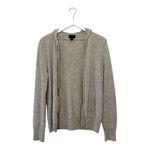 J.Crew  Collection Italian Cashmere Zip-front Hoodie Size Large Photo 2
