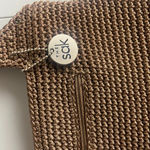 The Sak  Crochet Knit Hobo Bag Brown Neutral Small Purse Boho Classic Photo 4