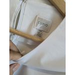 cupio  Blouse Top Shirt 3/4 Bell Sleeve White Size Large Photo 3