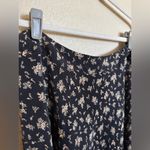 Jones New York Jones NY Floral Silk Midi Skirt Sz 8 Ditsy Black Flowy Photo 1