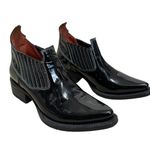 Acne Studios  gabby western short bootS black‎ patent leather size 35 $700 Photo 0