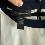 Inc international NWOT  Concepts White, Turquoise & Navy Cold Shoulder Blouse Photo 2