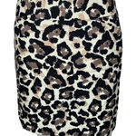 Loft  Skirt Womens 0 Petite Black White Zebra Pencil Skirt Straight‎ Edgy Rock Photo 0