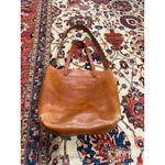 Madewell Leather Transport Tote Bag Tan Brown Braided Strap Vintage Leather flaw Photo 9