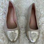 Taryn Rose Taryn‎ Rose Ballet Flats Rose Gold Cap Toe Leather Beige Women's Shoes 7 Photo 0