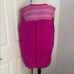 Elie Tahari  Pink Sleeveless Ruffle Blouse Photo 2