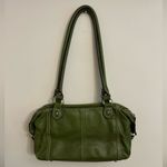 Sophia Caperelli Green Leather Silver Tone Hardware Shoulder Bag Purse Photo 1