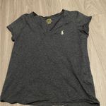 Ralph Lauren Polo by  Women's Charcoal V-Neck Tee Photo 0