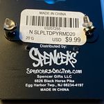 Body Rage Stud Silver Plate pyramid earrings NEW Photo 3