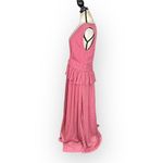 LDT Maxi Gown Women's 4 Pink Rose Sleeveless V Photo 3