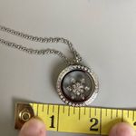MiaLisa Locket Necklace with Snowflake Charm NWT‎ Silver Photo 6