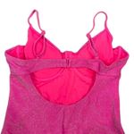 Good American Demi Cup One Piece Sparkle Swimsuit in Pink, Size 4/XL Photo 4
