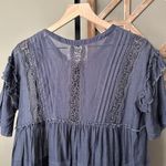 Johnny Was  Love Navy Eyelet Tunic Dress - Small NWT Photo 7