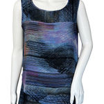 Cable & Gauge Shirt Womens Small Blue Purple Watercolor Artsy Casual Lagenlook Photo 0