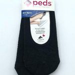 Peds Womens Mid Sport Liner Socks 2 Pair Cushioning Hidden Fit Black 5 Photo 0