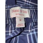 Brand New State of Day Women's Size 1X Plus Blue Offset Plaid Lounge Pants Sleep Photo 4