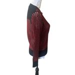 Jonathan Simkhai Sweater Red Black Eyelet Women's Designer Medium Photo 1