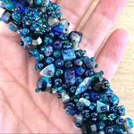 Magnetic stone blue caterpillar bracelet Photo 1