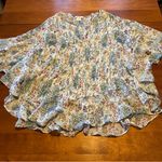 Sundance NWOT  Multicolor Floral Pintuck Blouse Small Photo 2