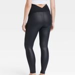 Isabel Maternity High Gloss Maternity S Like Leather Leggings -  by Ingrid & Isabel Black Photo 2