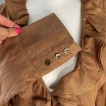 Trousers Etc. Fashion Jacket/Blazer. Size‎ 4. Terracotta w/gold shimmer. Ruffles Gold Photo 3