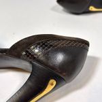 Chloé Chloe Leather Suede Cut‎ Out Peep Toe Heels Women's 38.5 (US 8.5) Photo 10