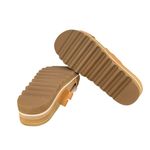 REEF New!  Kaia Cross Tan Cushion Bloom Platform Cork Crisscross Sandals - Size 8 Photo 5