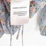 NWT Alamour the Label Floral Ruched Bodycon Mini Dress L Blue Size L Photo 5