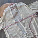 Soft Surroundings  ivory & gold sequin topper kimono 3/4 sleeves plus‎ size 1x Photo 7