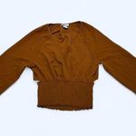 Revamped Unbranded Women's Brown and Orange Shirt Photo 0